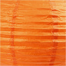 lampion rijstpapier 20 cm oranje per stuk