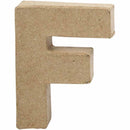 Letter Papier-maché - F, 10cm