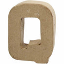 Letter Papier-maché - Q, 10cm