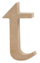 letter t MDF 10 cm
