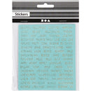 stickervel Folie papier 11 x 11,5 cm turquoise 4 stuks