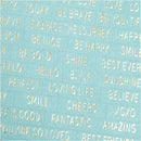 stickervel Folie papier 11 x 11,5 cm turquoise 4 stuks