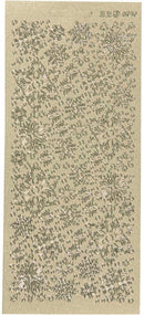 stickervel Sneeuwvlokken junior 10 x 23 cm folie goud