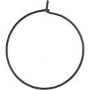 oorbellen 30 mm rond 6 stuks zwart
