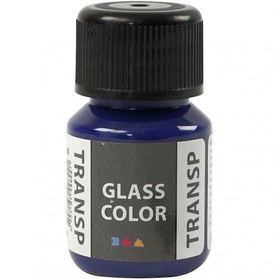 Glass Color Transparante Verf - Briliant Blauw, 30ml