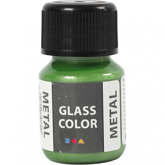glas- & porseleinverf Glass Color 30 ml metallic groen