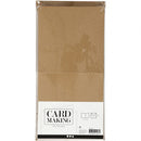 kaarten en enveloppen 15 x 15 cm 50 sets naturel