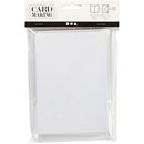 kaarten met enveloppen 10,5 x 15 cm 10 sets parelmoer crème