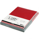 kaarten met enveloppen 10,5 x 15 cm 50 sets groen/rood