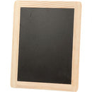 krijtbord 24 x 19 cm hout blank/zwart per stuk