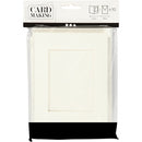 Passepartout kaarten met envelop 15 cm wit