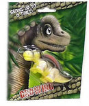 groeiende dinosaurus Yamatops junior 14cm grijs/rood