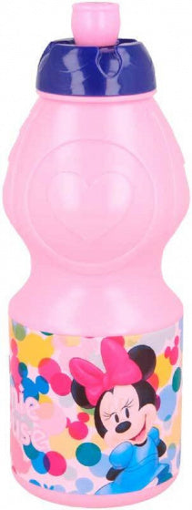 bidon Minnie Mouse junior 18 x 6,5 cm 400 ml roze