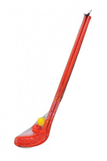 hockeyset 4-delig 110 cm rood