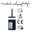 Micro Cluster 700 LED's - 14 meter - extra warm wit - 8 functies + geheugen