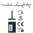 Micro Cluster 800 LED's  -16 meter - extra warm wit - 8 functies + geheugen