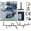 Micro Cluster - 1200 LED - 24 meter - multicolor - 8 functies