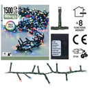 Micro Cluster - 1500 LED's - 30 meter - multicolor - 8 functies + geheugen