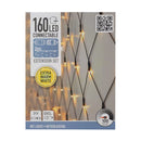 Koppelbare Netverlichting - 160 LED - 2m - extra warm wit