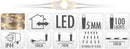 LED draadverlichting - 100 LED - warm wit