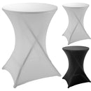 Statafelrok - stretch wit - Ø80 x 110cm