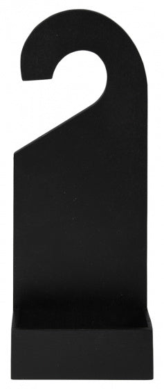 deurhanger memobord 26 x 10 cm hout/krijt zwart