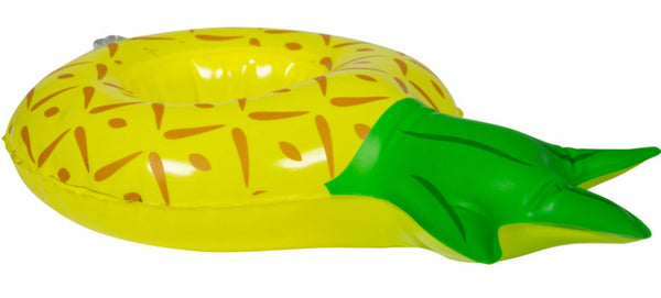 bekerhouder ananas 27 x 16 cm vinyl geel/groen