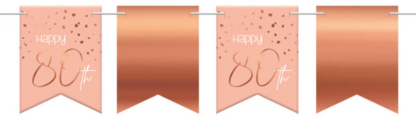 vlaggenlijn Elegant Lush Blush 80 jaar roze 6 meter