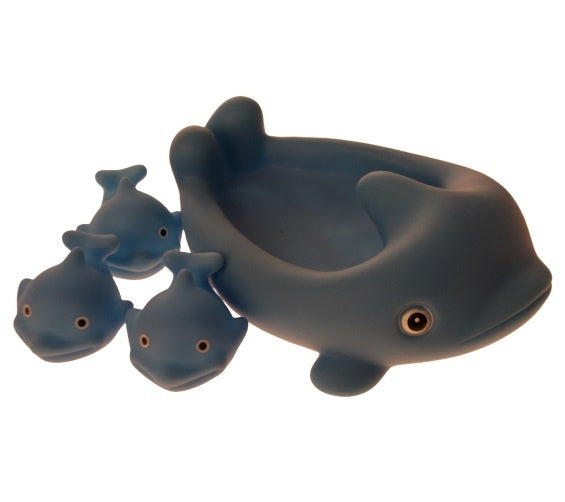 badspeelgoed dolfijn blauw 4-delig