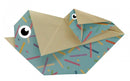 origami Kip vouwen 15 x 15 cm 20 stuks multicolor