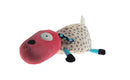 knuffel hond 35 cm roze