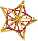 Color geel/oranje/rood/paars 127-delig