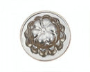 bloemetje bakvorm 10 x 4 cm blank staal