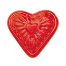 zandvormpje hartvormig 10 cm rood