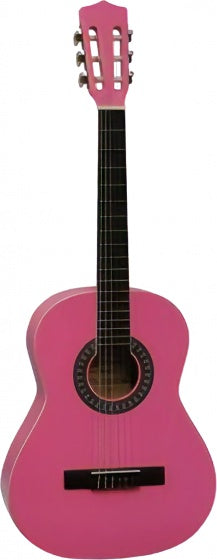 gitaar Classic 6 snaren 93 cm roze