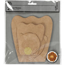 papieren bloemen blank 15 + 25 cm 2 stuks