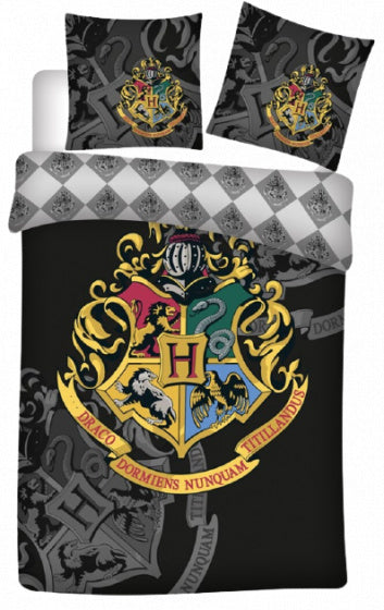 dekbedovertrek Harry Potter 140 x 200 cm zwart