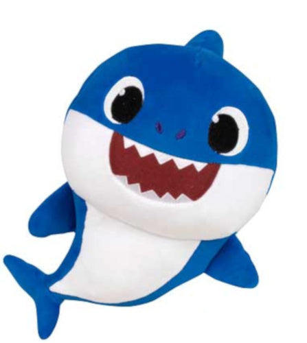 knuffel Baby Shark junior 20 cm polyester blauw