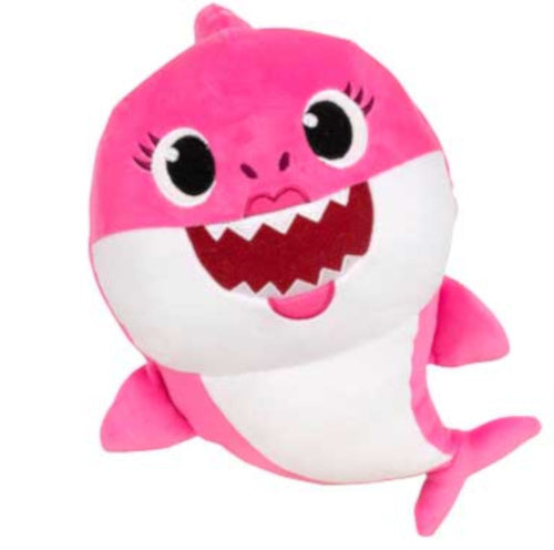 knuffel Baby Shark junior 20 cm polyester roze