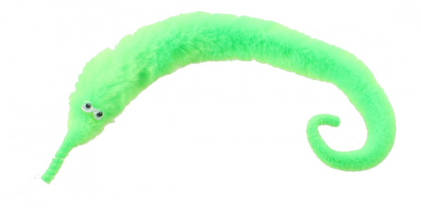 magische worm met draad 20 cm groen