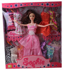 tienerpop Sophie met extra kleding 30 cm roze