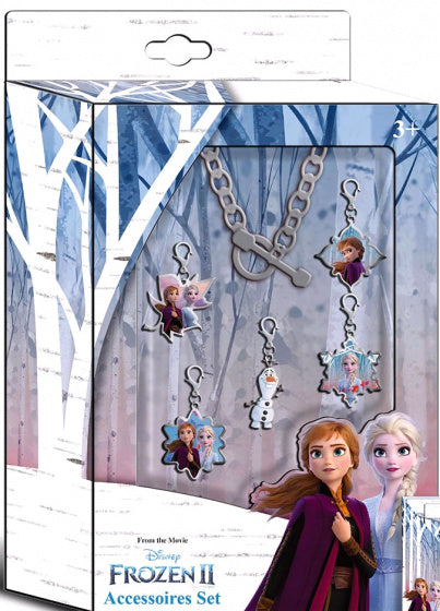 armband met bedels Frozen 2 meisjes RVS zilver 6-delig