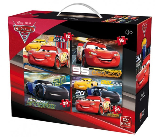 King Cars 3 4in1 Puzzelset