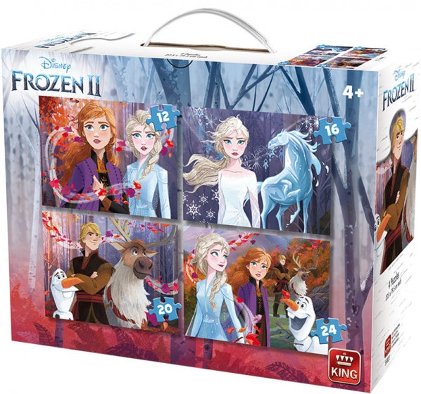 King 4in1 Puzzel Disney Frozen 2 12-16-20-24 Stukjes