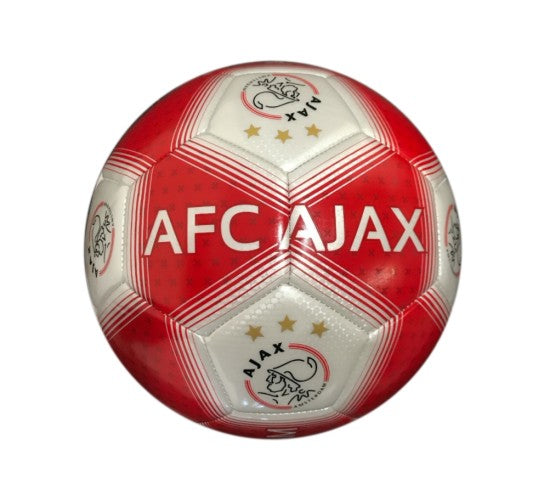 Bal Ajax middel rood/wit streep AJAX Amsterdam