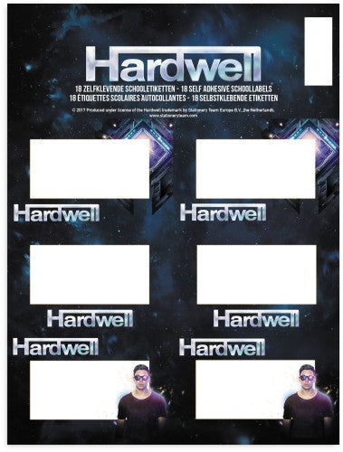 etiketten Hardwell 18 stuks