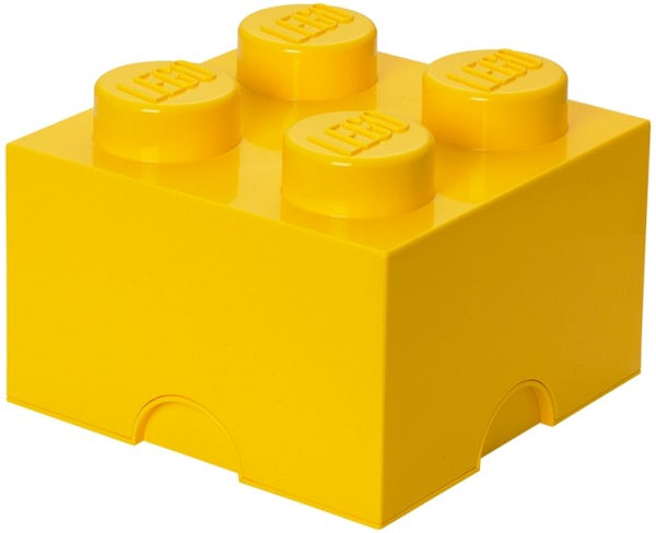 Opbergbox LEGO - brick 4 geel - LEGO License