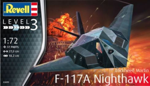 F-117A Nighthawk Stealth Fighter Revell - schaal 1 -72 - Bouwpakket Revell Luchtvaart