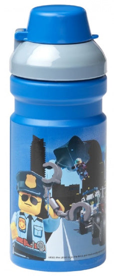 Drinkbeker LEGO City - 390 ml blauw/grijs - Schoolbeker LEGO License