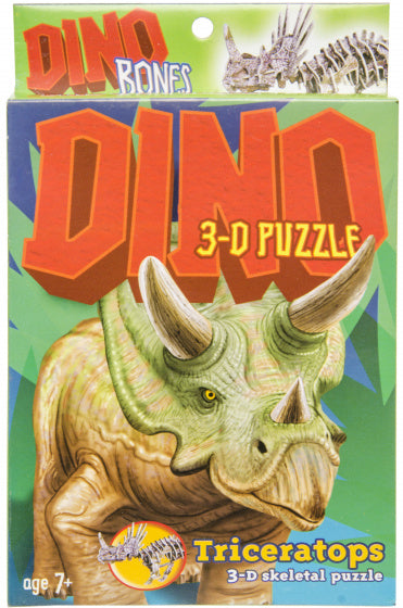 3D-puzzel triceratops 11 x 15 cm karton